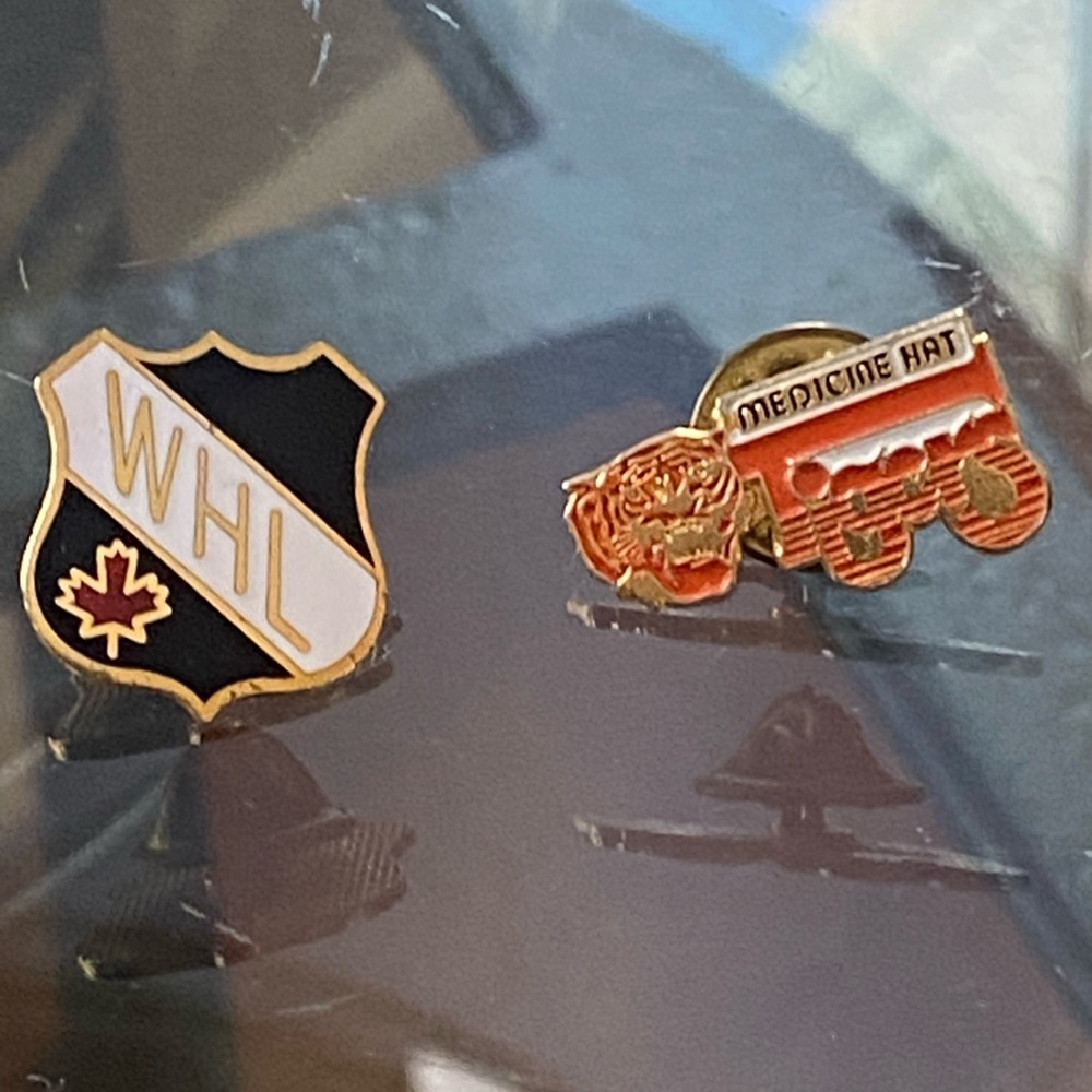 WHL Hockey Pins from 1980s